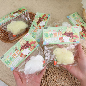 ของเล่นบีบกระต่ายน่ารัก ซิลิโคน TPR นุ่ม ยืดหยุ่น บรรเทาความเครียด ของขวัญสำหรับเด็กผู้หญิง ขายส่ง - Product Image 2