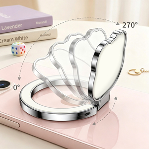 New Wholesale Magnetic <b>Ring</b> <b>Holder</b> Blanks 270° Rotatable Foldable <b>Phone</b> Grip Stand 5 Cute Shapes for Sublimation DIY Custom Gift - Product Image 1