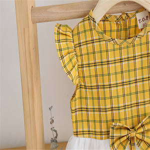 Nouvelle robe de princesse pour bébé fille, style élégant, de haute qualité, col rond, manches à pétales, robe tutu - Product Image 5