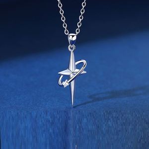 Fashion Cross Necklace Men Trendy Personalized Chill Style Pendant Sweater <b>Chain</b> Guardian Star Mans Couple Party Accessories - Product Image 3