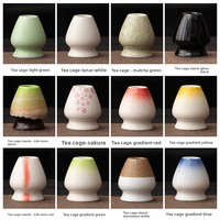 Fouet à thé en porcelaine céramique écologique et porte-brosse Design moderne pour accessoires de cérémonie du thé Matcha japonais