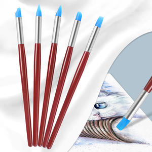 Brosses artisanales les plus populaires bricolage Silicone stylo céramique adhésif Silicone stylo doux poterie faisant outil Trace retouche brosse - Product Image 1