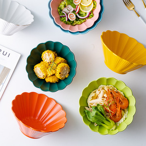 Cuencos de cerámica <span class=keywords><strong>Multicolor</strong></span> para restaurante en casa, ensaladas, cereales, postres, frutas, aperitivos, Pasta, cuenco para helado - Product Image 4