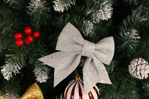 Christmas Themed Polyester Decorative Garland Red Gold Multi-Element Matching Hanging <b>Ornament</b> Fireplace Stairs Wall - Product Image 2