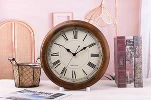Orologio <span class=keywords><strong>da</strong></span> Parete in Legno Stile Europeo Design di Lusso Arredamento Casa Soggiorno Orologio <span class=keywords><strong>da</strong></span> Parete Antico - Product Image 2
