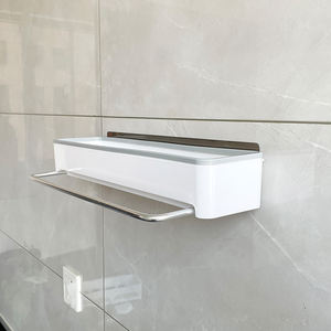 Étagère de douche en plastique Hyderon <span class=keywords><strong>sans</strong></span> perçage, panier de douche auto-adhésif pour salles de bains - Product Image 5