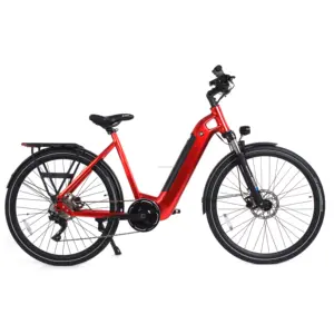 Oem Fabriek Retro Velo Electrique 10 Snelheden Ebike 250W 500W Middenmotor 700c Racefiets Volwassen Middenaandrijving Elektrische Stadsfiets