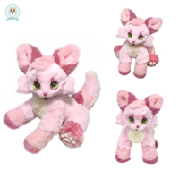 Vente en gros de jouets en peluche renard rose mignon pour filles, peluches douces de haute qualité, animaux en peluche personnalisés