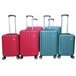 new design abs hard trolley luggage bags spinner caster wheels travelling suitcase set