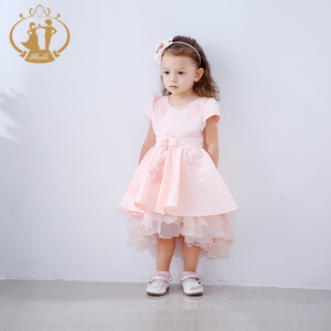 Nhanh Nhẹn Mới Nhất Trẻ Em Ưa Thích Ăn Mặc Hình Ảnh Hoa Handmade Beading Đơn Giản Thiết Kế Áo Dài Cho Bé Gái Giáng Sinh Bé Cô Gái Dresses - Product Image 3