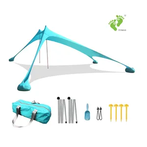 Longsen – tente parapluie de plage ultralégère, Portable, réglable, léger, extensible, pare-soleil