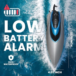 4DRC S3 Bateaux <span class=keywords><strong>RC</strong></span> rapides avec récupération après retournement, rappel de batterie faible, 2,4 GHz, 4 canaux, <span class=keywords><strong>bateau</strong></span> de course rapide avec lumières LED pour <span class=keywords><strong>mer</strong></span>, piscine, lac - Product Image 5