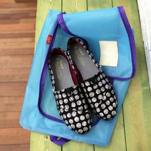 Bolsa de Zapatos de Poliéster Ligera, Resistente al Polvo, con Cierre, para Viaje, Impermeable, con Bolsillo Interior con Cierre y Logotipo Personalizado, Venta al Por Mayor - Product Image 5