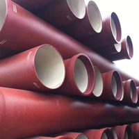 Tuyau en fonte ductile de 500 mm, prix, normes C25 C30 C40, raccords DN 150, tuyau en fonte ductile revêtu d'époxy bleu avec doublure en ciment