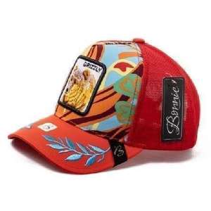 Cappello Trucker Bonnie a 6 Pannelli in Rete, Regolabile, Unisex, Stile Street, con Ricamo, per Primavera Estate, Abbigliamento Casual - Product Image 1