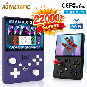 Console di Gioco Portatile Retro R36 Max 2 con Schermo IPS ad Alta Risoluzione da 4.5", Emulatore Linux, Joystick RGB 3D, WiFi, Lettore di Videogiochi - Product Image 1