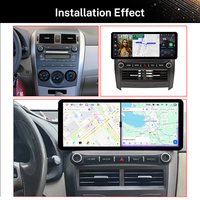 Écran QLed 12,3'' 8 cœurs, autoradio GPS avec Carplay, lecteur multimédia Android pour Toyota Corolla 2006~2013