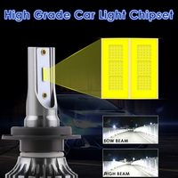 Bombillas LED R8 para Faros Delanteros de Coche H1 H3 H7 H11 H8 H9 H1 9005 9006 H4 9012 8000LM, Lámpara Delantera Automotriz 6500K, Luces para Faros K2 K5