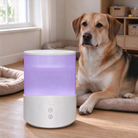 Humidificateur à ultrasons à atomisation froide pour chambre à coucher, chambre de bébé, chambre d'enfant, plantes, grand réservoir de 1 gallon, transparent et blanc
