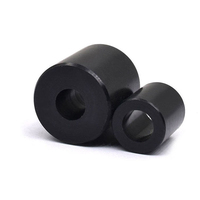 Entretoise cylindrique noire OEM en POM/PE/NYLON/ABS/PVC