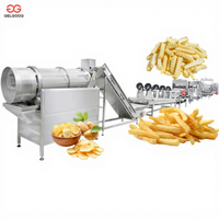 Volautomatische Snelle Frozen Frietmachines Hoge Kwaliteit Bevroren Aardappel Productielijn Met Stoom Peeling En Water Cutter