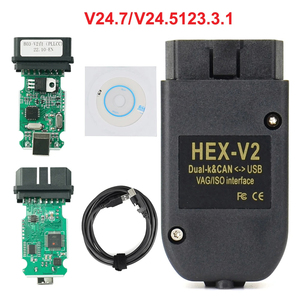 สายเคเบิลเครื่องมือสแกน VAG <span class=keywords><strong>24.7</strong></span> รุ่น OBD2 สำหรับการวินิจฉัยหลายภาษา HEX V2 พร้อมหัวต่อ USB สำหรับรถยนต์ Audi, SKODA, VW สายสัญญาณเสียงและวิดีโอ - Product Image 2