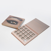 Palette vide multicolore quantité minimale de commande bas boîte de fard à paupières en papier de maquillage avec logo personnalisé pour les soins de la peau cahier d'emballage de cosmétiques de beauté OEM