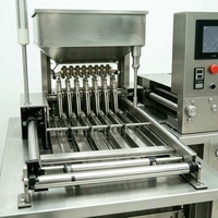 Machine d'emballage verticale multi-pistes à scellage 4 côtés pour sachets de poudre de café instantané, remplisseuse et scelleuse de sticks