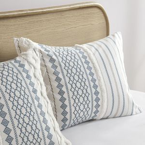 Ensemble de housse de couette en coton tissé 3D DB King et Twin Size avec motif floral et solide en chenille pour la literie, le mariage et la maison - Product Image 6