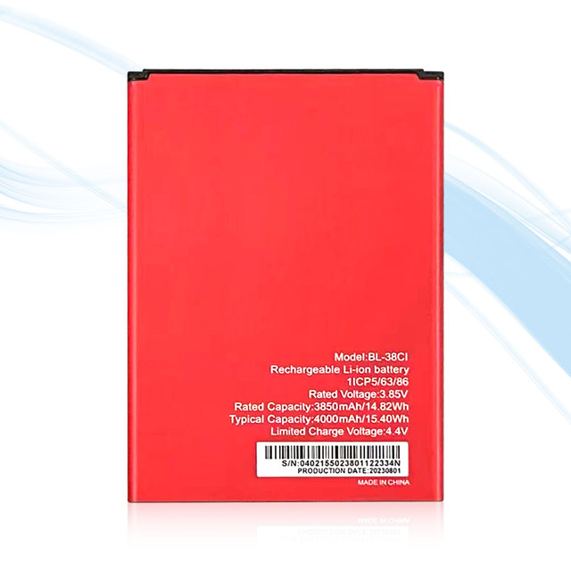 High Quality 4000mAh Rechargeable Li-ion Battery for Itel A49 A58 Pro A58 A05S BL-38ci Stock Product 3.85V ROHS Certified