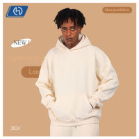 Sweat à capuche épais 350 GSM pour homme, chaud, coupe oversize, pull à capuche vierge, idéal pour l'hiver, personnalisation en gros, marque privée