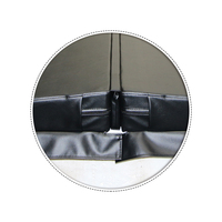 Couverture de sécurité moderne et robuste pour piscine et spa, en vinyle/PVC, résistante aux UV et anti-moisissure, avec jupe de 5 pouces, installation facile, universelle