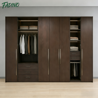 Armoire de chambre autoportante moderne en bois massif, durable et résistante à l'humidité, pour usage domestique et en villa