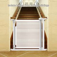 Barrière de sécurité rétractable SG014 sans perçage pour escalier, protection de porte métallique, barrière pour animaux domestiques et enfants pour couloir