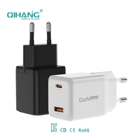 Kualitas tinggi gratis sampel KC bersertifikat PD QC3.0 Port Ganda pengisi daya Cepat 20W pengisian cepat untuk telepon