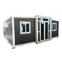 Portable 20ft/40ft Conteneur En Acier Préfabriqué Pliable Extensible Maison En Plein Air Bureau Chambre Hôtel Utiliser Panneau Sandwich En Bois Villa