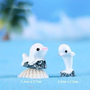 Offre Spéciale 3d Miniature Dauphin <span class=keywords><strong>Baleine</strong></span> Résine Charme Porte-clés Pendentif Accessoires - Product Image 3