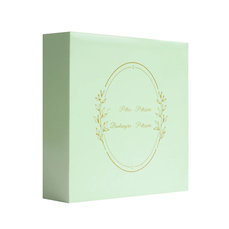 Wholesale Custom logo Bakery Packaging Food Green Paper Mochi Donut Packaging Cookie Dough Cookie Boxes