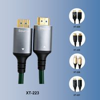 Câble HDMI à fibre optique Xput 8K, plusieurs styles de boîtiers, cordon HDMI optique haute vitesse UHD, marqué Source pour TV et Home Cinéma