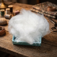 Fibre de polyester vierge 100% en vrac, matériau de rembourrage, matière première textile