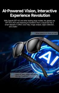 แว่นตาอัจฉริยะ<span class=keywords><strong>ค</strong></span>ุณภาพสูง รองรับการฟัง<span class=keywords><strong>เพลง</strong></span> โทรออก บันทึกวิดีโอ<span class=keywords><strong>ค</strong></span>วามละเอียด 800W พิกเซล แปลภาษาได้ กันน้ำระดับ IP65 แว่นตาสวมใส่ได้ - Product Image 6