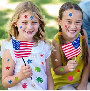 Tùy Chỉnh Yêu Nước Dán Maple Sao Chủ Đề Cho July 4th Trang Trí Nội Thất Trường Thủ Công Bảng Thông Báo DIY Dự Án Mỹ Cờ - Product Image 1