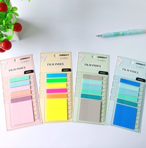 Hot Selling Custom Size logo Colorful 5+1 Waterproof Pet square <strong>Simple</strong> Transparent Pet Plastic <strong>Sticky</strong> <strong>Notes</strong> Transparent - Product Image 4