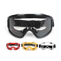 Lunettes de sécurité ANSI CE, monture transparente en PVC, verres en PC, anti-buée/anti-rayures, légères, ergonomiques, lunettes de protection industrielles