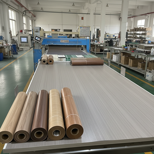 Rollo de Película Decorativa de PVC Personalizada, Precio de Fábrica, Membrana para Puertas al Vacío, Vinilo Decorativo para Gabinetes con Logotipo - Product Image 1