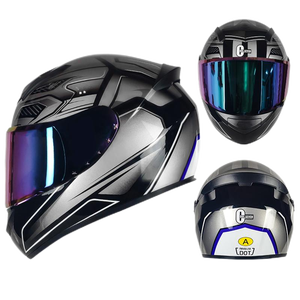 <span class=keywords><strong>Casque</strong></span> de <span class=keywords><strong>moto</strong></span> unisexe moins cher <span class=keywords><strong>Casque</strong></span> de <span class=keywords><strong>moto</strong></span> intégral approuvé par le DOT Motobike Scooter électrique Motocross Casco HD Visière colorée - Product Image 6