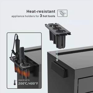 Barbershop <b>trolley</b> large capacity hair salon teaching and training tools multifunctional storage high-end - Product Image 5