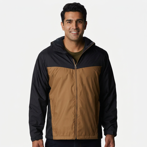 High Demand Product Regular Sleeves Nylon Running Windbreaker Jacket Customized Design & <b>Packing</b> Waterproof Men's Anorak Jacket - Product Image 1