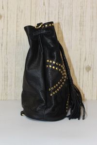 Sac à bandoulière noir dames en cuir Applique cordon sac à bandoulière mode tendance Designer femmes en cuir bandoulière pour les femmes - Product Image 2