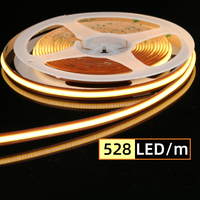Bande LED COB à découpe libre 8mm 13W/M 3000K 4000K 6500K DC 12V 24V, éclairage flexible pour rétroéclairage d'armoires
